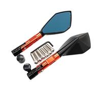 Miroir De Moto De Remplacement CNC Miroir en Aluminium Universel 8mm 10mm Scooter Vélo Électrique Café Course Rétro Miroir Accessoires De Moto(E)