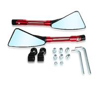 Miroir De Moto Universel 10mm/M10 Rétroviseurs Latéraux Moto Pour Vespa Pour Piaggio Moto Scooter Accessoires Pièces Rétroviseurs Moto(Red)