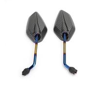 Miroir De Moto Universel 10mm/M10 rétroviseurs latéraux moto pour Vespa pour Piaggio moto Scooter accessoires pièces Rétroviseurs Moto(Black)
