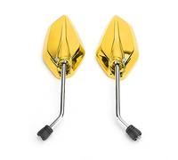 Miroir De Moto Universel 10mm/M10 rétroviseurs latéraux moto pour Vespa pour Piaggio moto Scooter accessoires pièces Rétroviseurs Moto(Yellow)