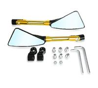 Miroir De Moto Universel 10mm/M10 Rétroviseurs Latéraux Moto Pour Vespa Pour Piaggio Moto Scooter Accessoires Pièces Rétroviseurs Moto(Yellow)