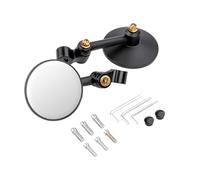 Miroir De Moto Universel De Remplacement De 7/8 Pouces, Miroir De Motocross De Scooter, Rotation À 360 Degrés, Miroir Elliptique Rond Réglable, Accessoires De Moto(A)