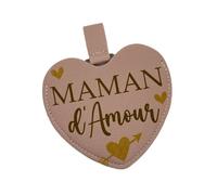Miroir de Poche Coeur Maman d'amour idée Cadeau Anniversaire, Noël, fête, Maman