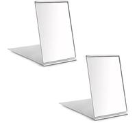 Miroir de Poche - Lot de 2 - Voyage - Portable - Petit - pour Les Voyages - Camping et Maquillage - 8,5 x 5 cm