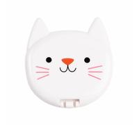 Miroir de poche Rex London Cookie The Cat Blanc 7,5x8x1,5 cm