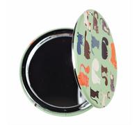 Miroir de poche Rex London Nine Lives Vert 7x7x1 cm