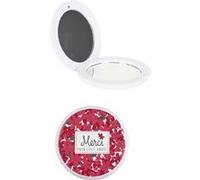 THE CONCEPT FACTORY, SB0021, Miroir de Poche, Rouge Blanc Doré, Design Élégant et Compact, Matériaux Durables, Double Face Standard et Grossissement, Message Inspirant Merci pour Cette Année