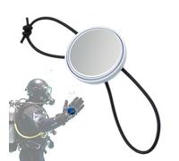 Miroir de Poignet de plongée - 5,6 cm ABS+Verre Noir, Signal de recul, Moniteur de Direction | Parfait pour la plongée apnée, la Natation dans l'océan, la Grotte