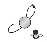 Miroir de poignet pour la plongée sous-marine avec bande réglable, conçu pour surveiller l'équipement et l'environnement, utilisable pour la plongée avec tuba et la natation (noir)