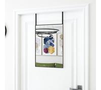 Miroir de porte noir 40x60 cm verre et aluminium