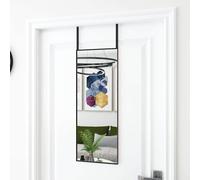 vidaXL Miroir de porte 327406 40x60 cm Verre et aluminium mural pour dressing et entrée Noir