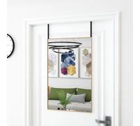 Miroir de Porte Noir 40x60 cm Verre et Aluminium Mural Dressing Entrée vidaXL