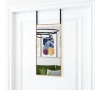 Miroir de Porte Noir 40x60 cm Verre et Aluminium Mural Dressing Entrée vidaXL