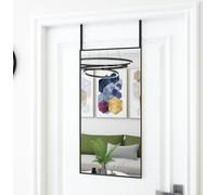 Miroir de porte noir 40x80 cm verre et aluminium