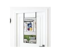 vidaXL Miroir de porte 40 x 80 cm Noir – Verre et aluminium