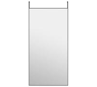 Miroir de porte Noir 50x100 cm Verre et aluminium 327411