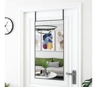 Miroir de porte noir 50x100 cm verre et aluminium