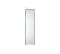 Miroir de Porte Rectangulaire 30x120cm en Verre et Aluminium Noir - GORIS