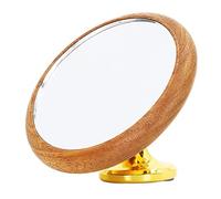 Miroir de prise de café Premium en verre en acier en acier inoxydable rotatif réglable pour l'observation du débit de café de Portafilter sans fond sans fond 74 mm de diamètre (Or)