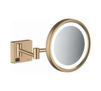 Miroir de rasage avec éclairage LED HANSGROHE AddStoris bronze brossé