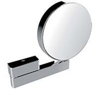 Miroir de rasage et cosmétique Emco 109500117, miroir double face, grossissement 3x et 7x, rond, bras articulé, chromé