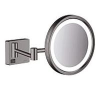 Hansgrohe Miroir de rasage AddStoris 41790340 - x3 LED fixation murale chrome noir brossé