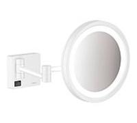 Hansgrohe Miroir de rasage AddStoris 41790700 LED grossissant x3 fixation murale blanc mat
