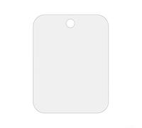 Miroir de rasage portable en acrylique argenté à suspendre pour salle de bain et douche avec design amovible adapté pour les voyages et le rasage à main 20 x 30 cm (1)