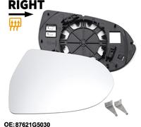 Miroir De Rétroviseur Chauffant C?té Conducteur Droit Remplacement De La Glace Avec Plaque De Support No.87621G5030 Pour Kia Niro 2016-2021