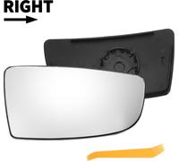 Miroir De Rétroviseur De Voiture, Partie Inférieure Droite, Remplacement De La Glace Avec Plaque De Support, Verre Blanc Non Chauffant pour Ford Transit T150 T250 T350 2015-2023