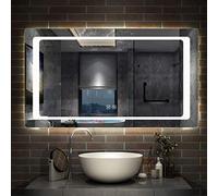 Miroir de Salle de Bain 140x80cm Anti-buée Miroir Mural avec éclairage LED modèle Classique Plus