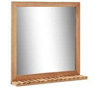 vidaXL Miroir de salle de bain 60 x 12 x 62 cm Bois de noyer massif 247605