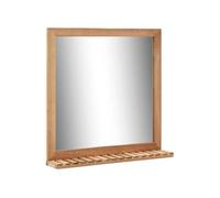 vidaXL Miroir de salle de bain 60 x 12 x 62 cm Bois de noyer massif 247605