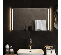 Miroir de Salle de Bain à LED 100x40 cm Maquillage Coiffeuse Toilette vidaXL