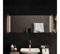 Miroir de Salle de Bain à LED 100x40 cm Maquillage Coiffeuse Toilette vidaXL