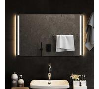 Miroir de Salle de Bain à LED 100x40 cm Maquillage Coiffeuse Toilette vidaXL