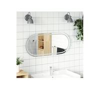 vidaXL Miroir de salle de bain à LED 100x45 cm ovale