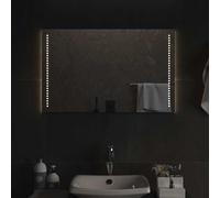 Miroir de Salle de Bain à LED 20x40 cm Décoratif Cosmétique Maquillage vidaXL
