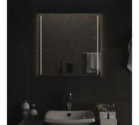 Miroir de Salle de Bain à LED 30x30 cm Maquillage Coiffeuse Toilette vidaXL