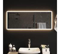 vidaXL Miroir de Salle de Bain à LED Décoratif Cosmétique Miroir de Courtoisie Miroir de Maquillage Toilette Maison Intérieur 40x100 cm
