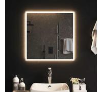 Miroir de Salle de Bain à LED 50x50 cm Maquillage Coiffeuse Toilette vidaXL