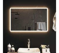 Miroir de Salle de Bain à LED 50x50 cm Maquillage Coiffeuse Toilette vidaXL