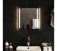 Miroir de Salle de Bain à LED 50x50 cm Maquillage Coiffeuse Toilette vidaXL