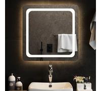 Miroir de Salle de Bain à LED 60x60 cm Maquillage Coiffeuse Toilette vidaXL