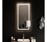 Miroir de Salle de Bain à LED 80x40 cm Maquillage Coiffeuse Toilette vidaXL