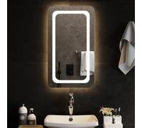 Miroir de Salle de Bain à LED 80x40 cm Maquillage Coiffeuse Toilette vidaXL