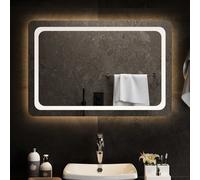 Miroir de Salle de Bain à LED 80x40 cm Maquillage Coiffeuse Toilette vidaXL