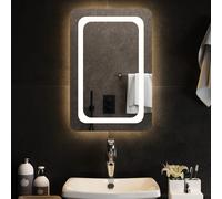 Miroir de Salle de Bain à LED 80x40 cm Maquillage Coiffeuse Toilette vidaXL