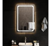 Miroir de Salle de Bain à LED 80x40 cm Maquillage Coiffeuse Toilette vidaXL