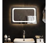 Miroir de Salle de Bain à LED 80x40 cm Maquillage Coiffeuse Toilette vidaXL
